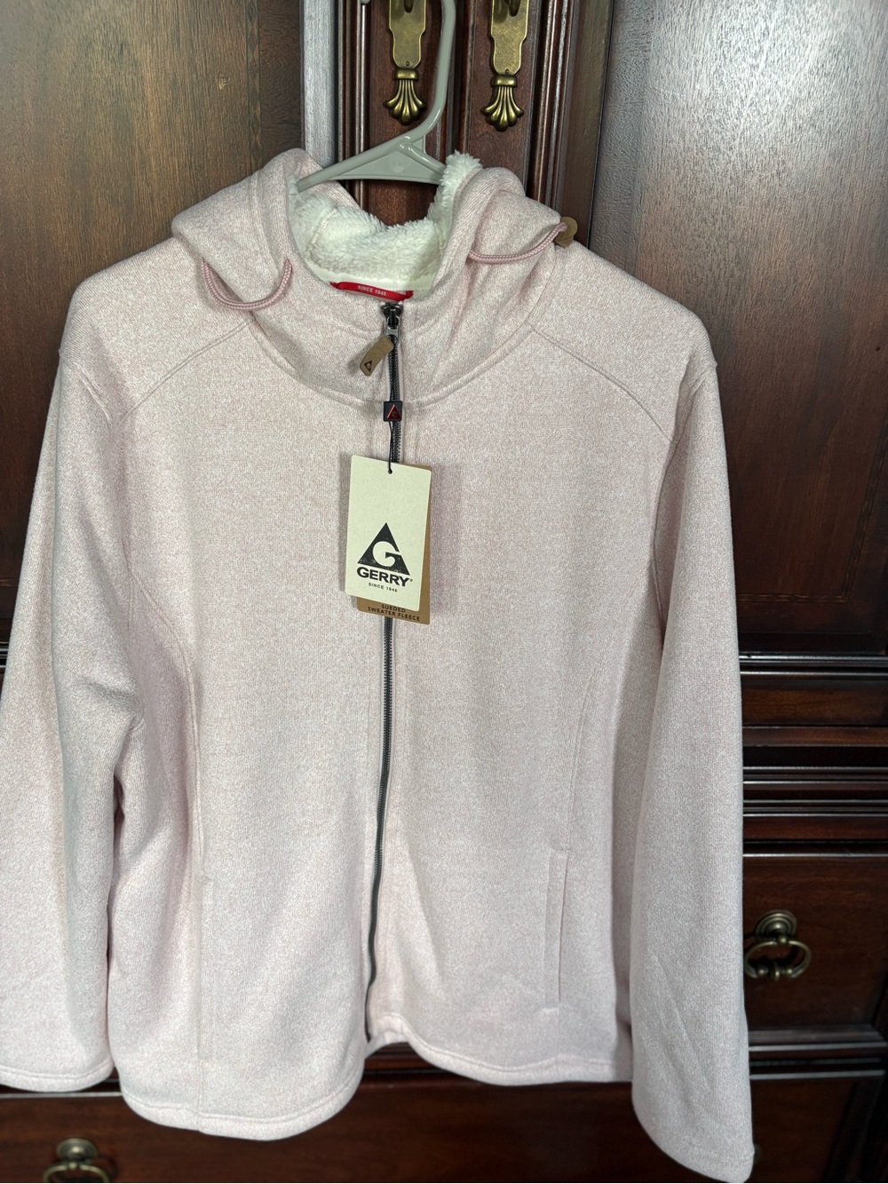 Gerry Pale Pink Full-Zip Hooded Jacket